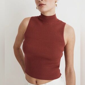 Madewell Knit Mockneck Sweater Tank